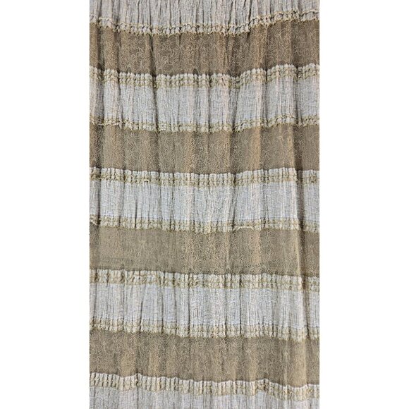 A'Reve Boho Skirt Hi-Lo M Cream Gold Tired Lace Tulle Festival Party Whimsygoth - Picture 7 of 13